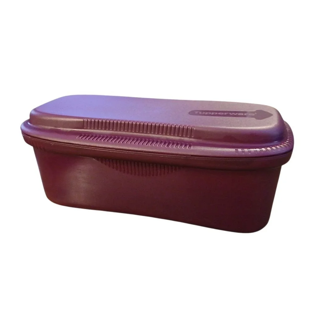 Tupperware Microwave 8 Cup Pasta Spaghetti Maker Cook Toss Strain Purple 6775A-1